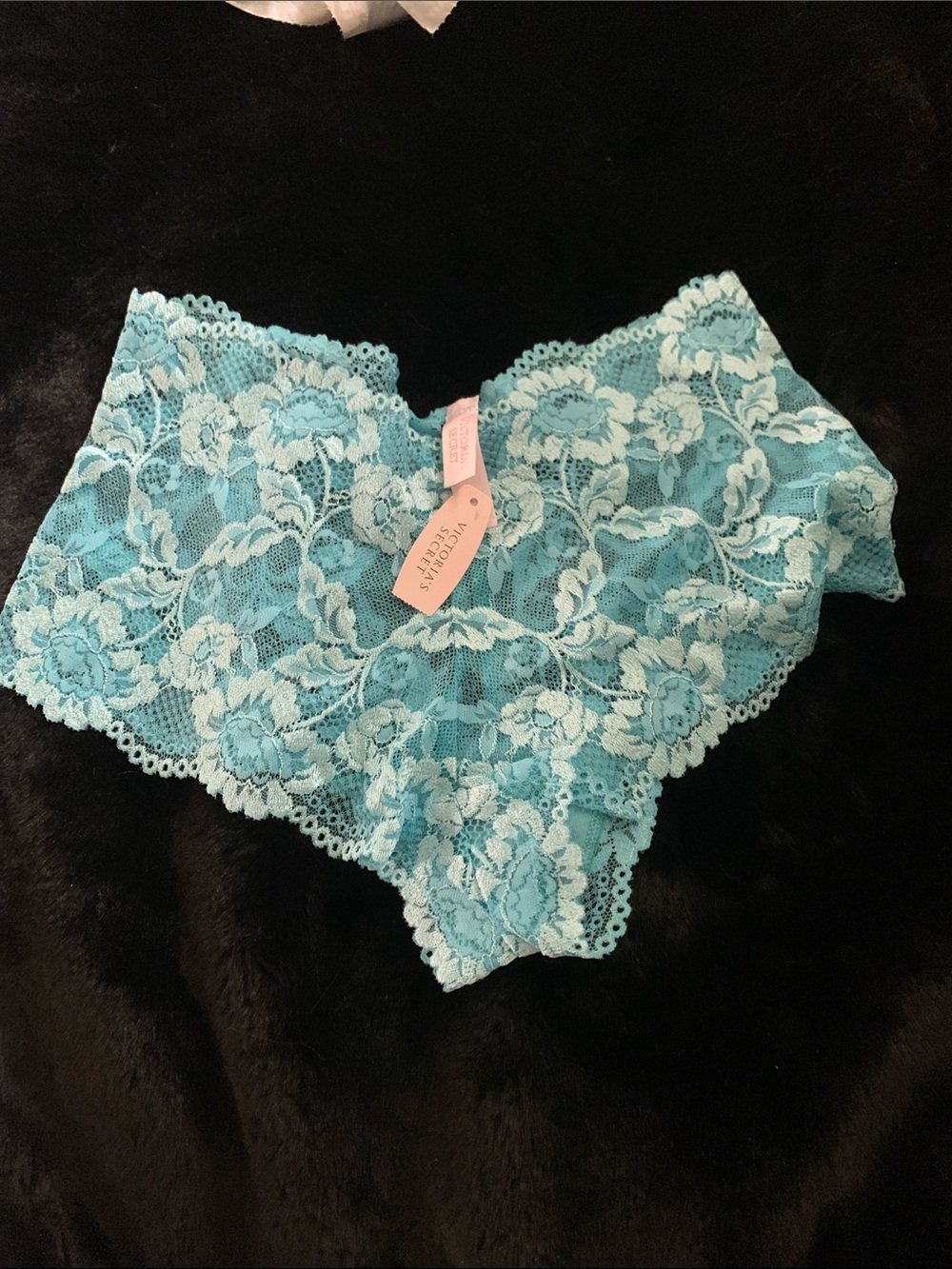 Victoria's Secret Teal Lace Boyshort Panty